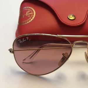 Ray-Ban Aviator Rose & Gold Sunglasses 3025